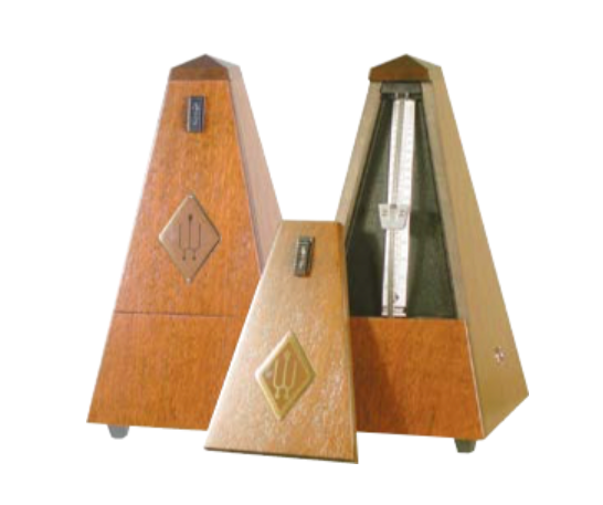 Malzel system metronome with genuine walnut pyramid case. – Violin