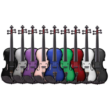 Magnifique violon violet taille adulte 4/4 en étui rectangulaire PRO